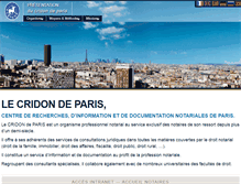 Tablet Screenshot of cridon-paris.fr